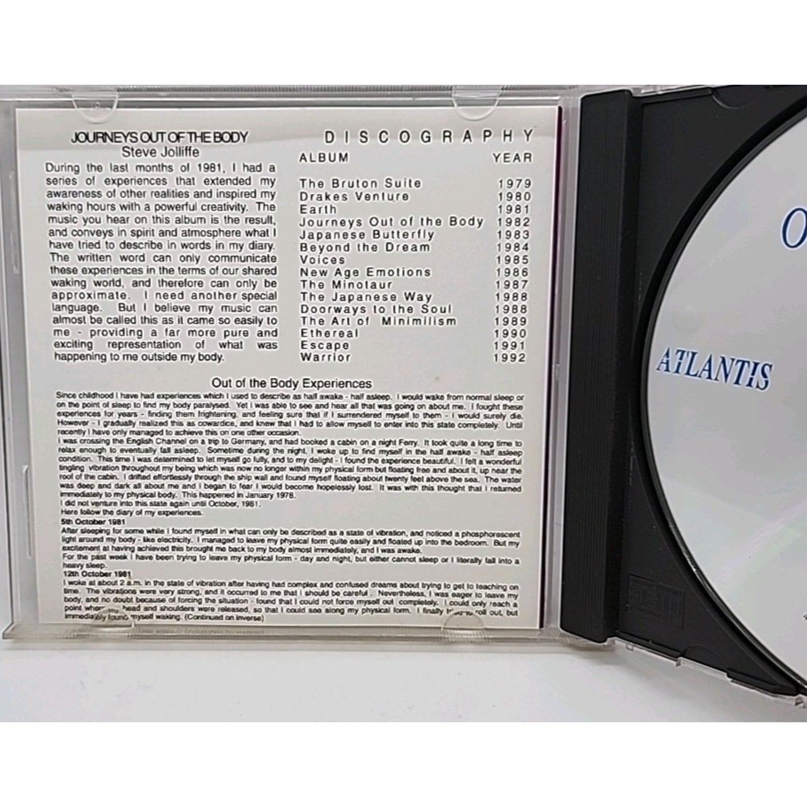 Steve Jolliffe Journeys Out Of The Body (CD)