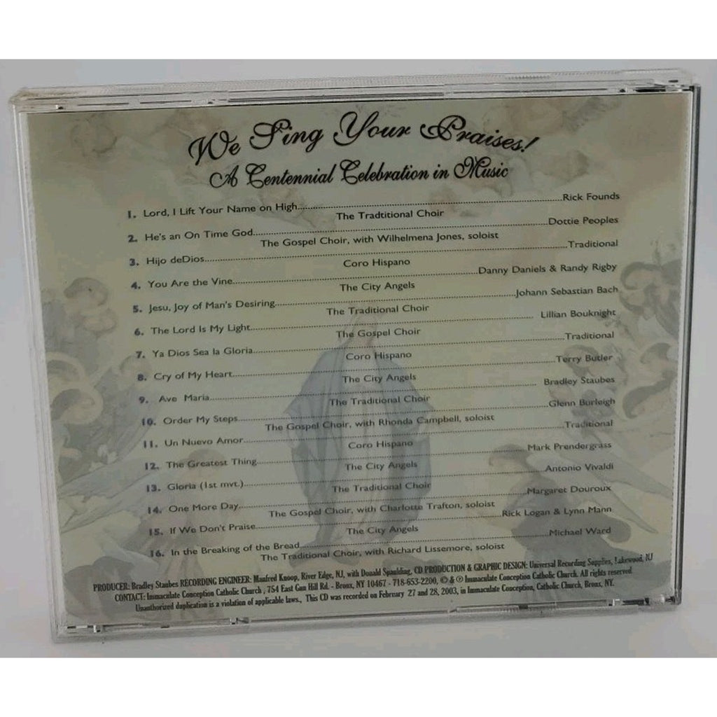 We Sing Your Praises! A Centennial Celebration In Music (CD)