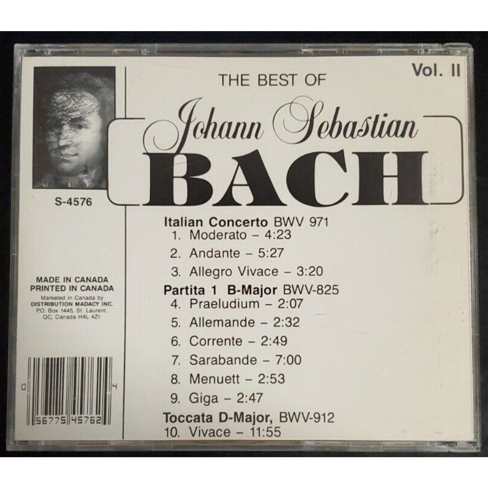 The Best of Johann Sebastian Bach, Vol. 2 (CD, Madacy)