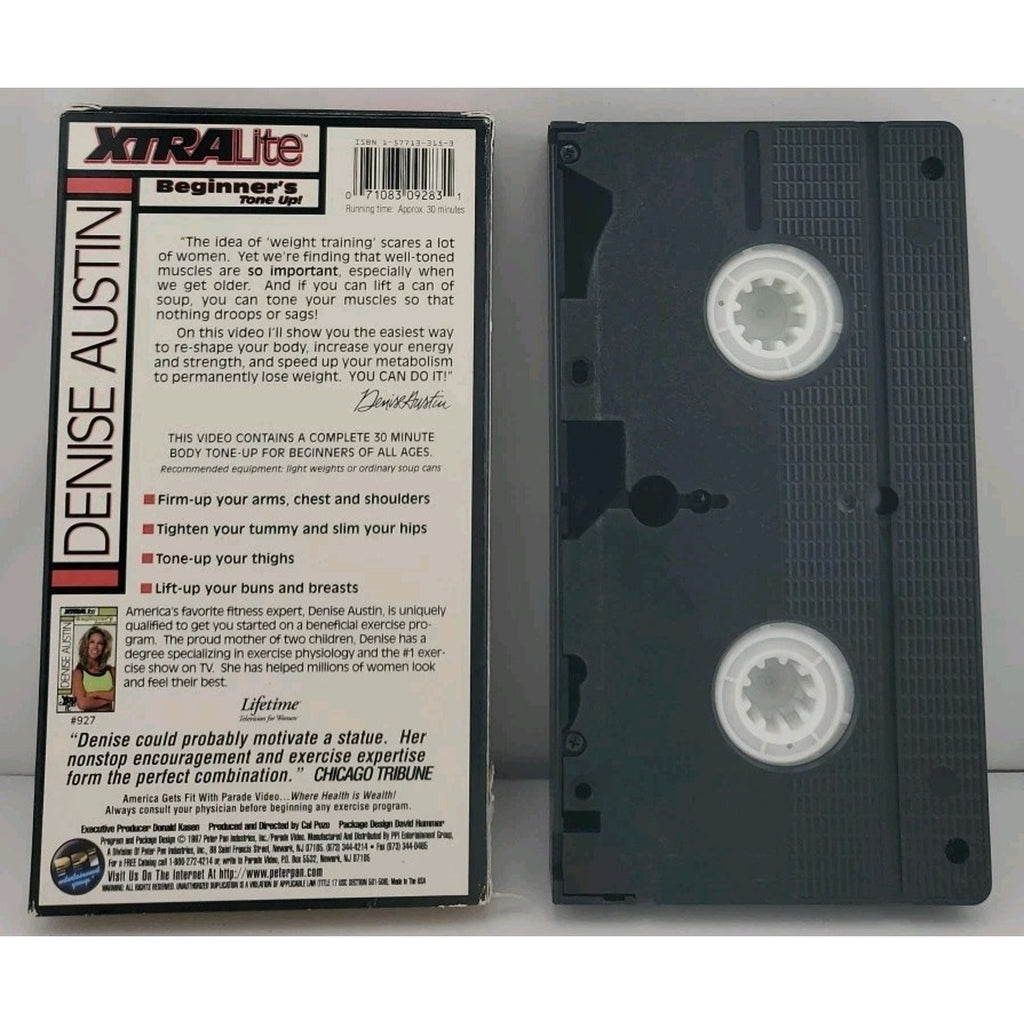 Denise Austin - XtraLite: Beginners Tone Up (VHS, 1997)