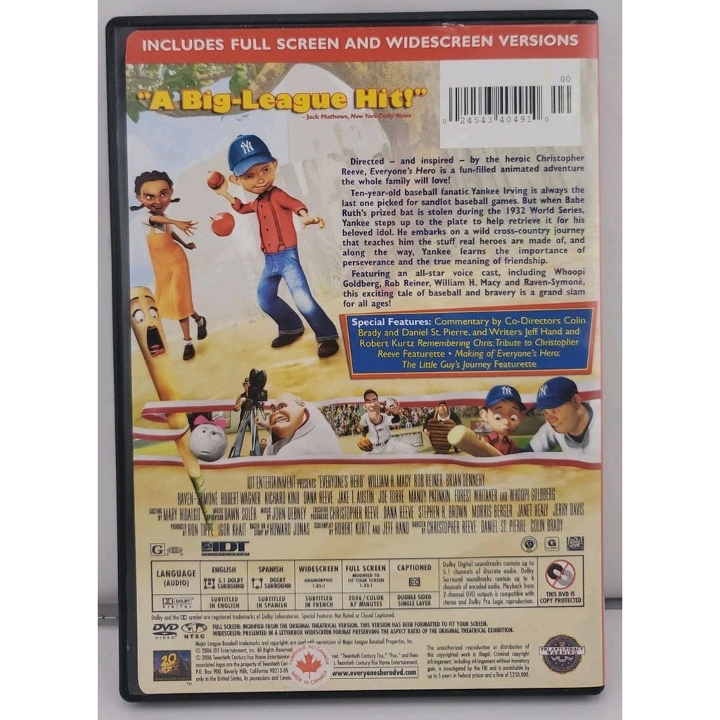 Everyone's Hero (DVD, 2006)