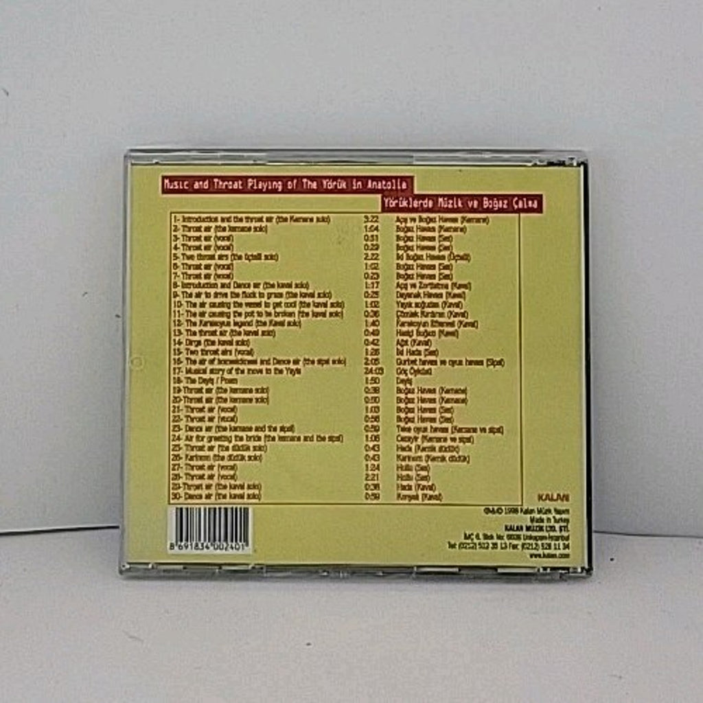 Yoruklerde - Music And Throat Playing Of The Yoruk In Anatolia CD