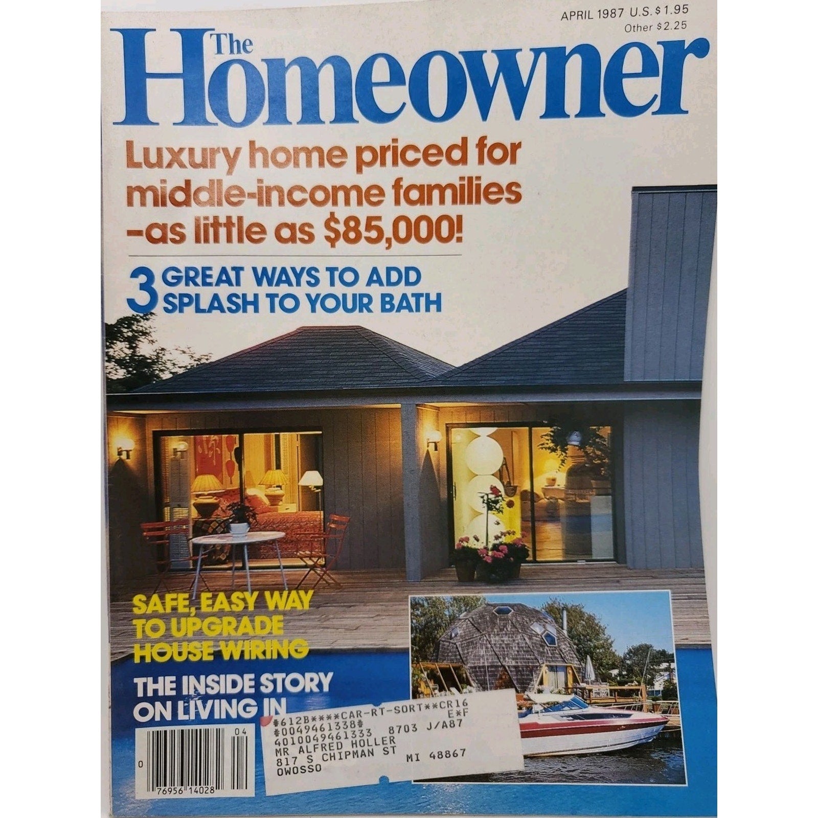 The Homeowner April 1987 Magazine