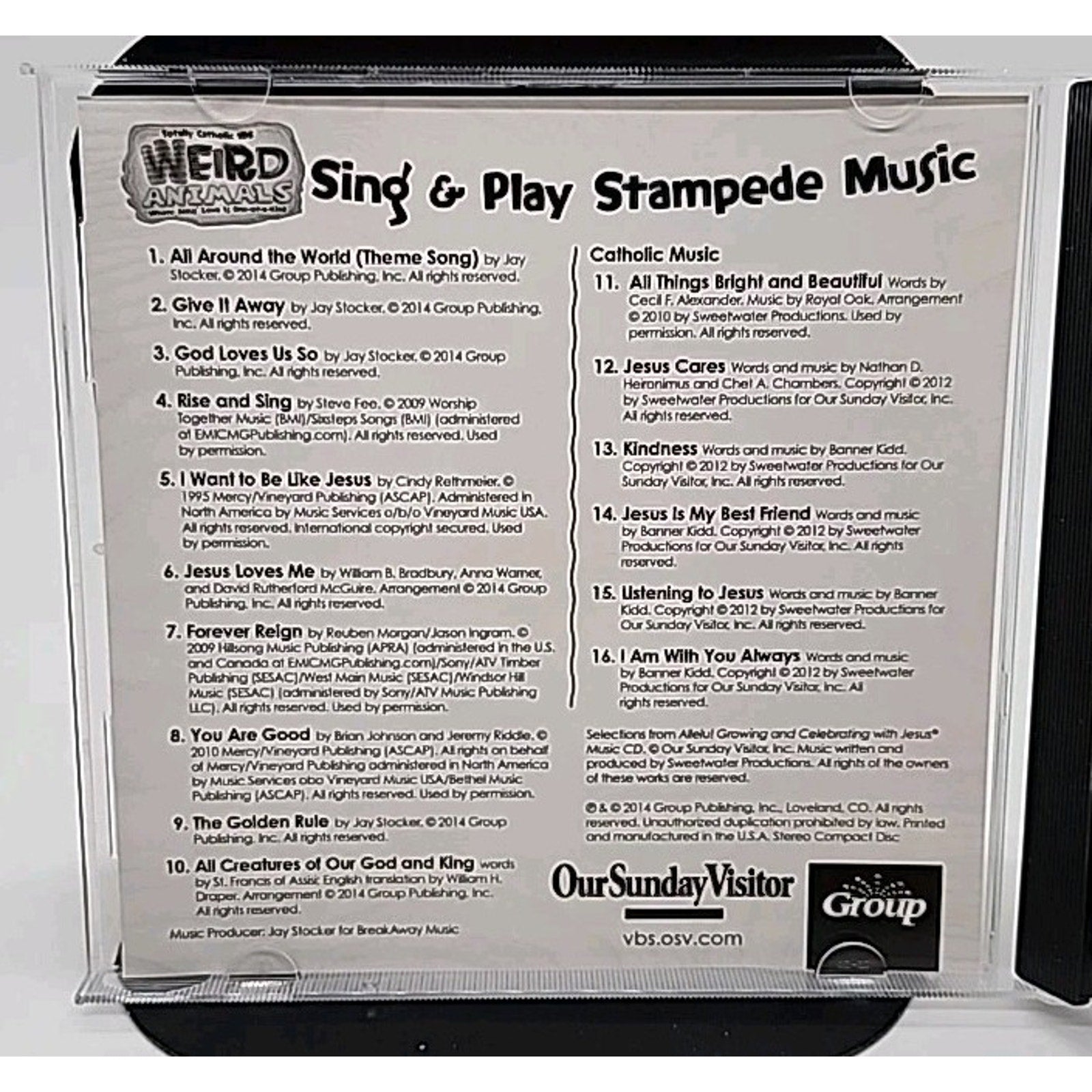 Weird Animals Where Jesus' Love is One-of-a-Kind CD