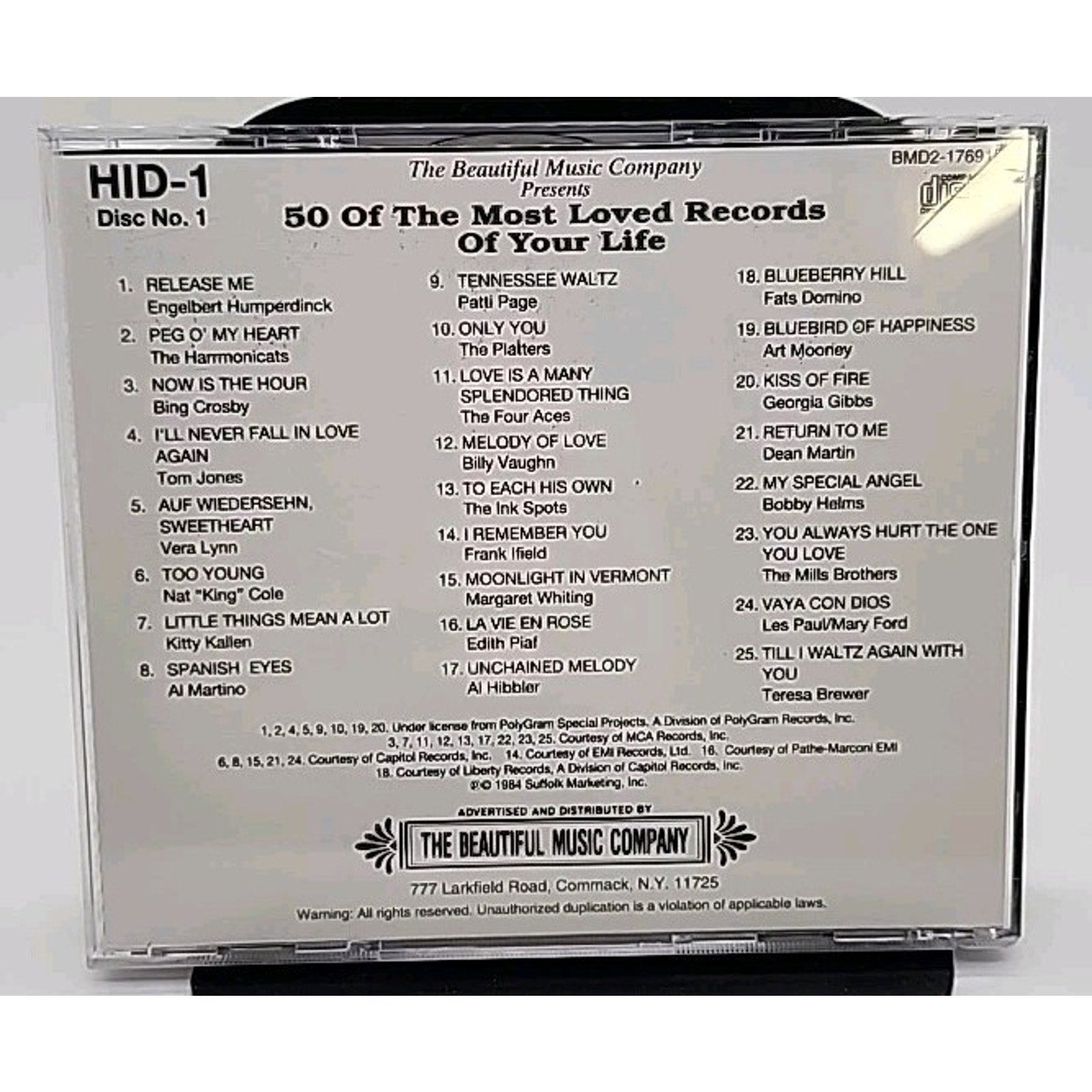 50 Of The Most Loved Records Of Your Life Record No 1 CD