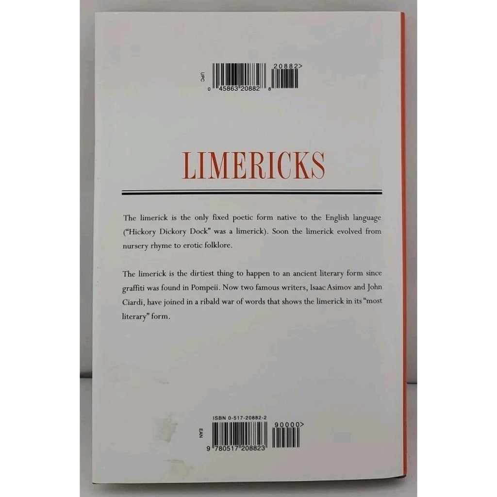 Grossery of Limericks by John Ciardi and Isaac Asimov (1981, Hardcover)