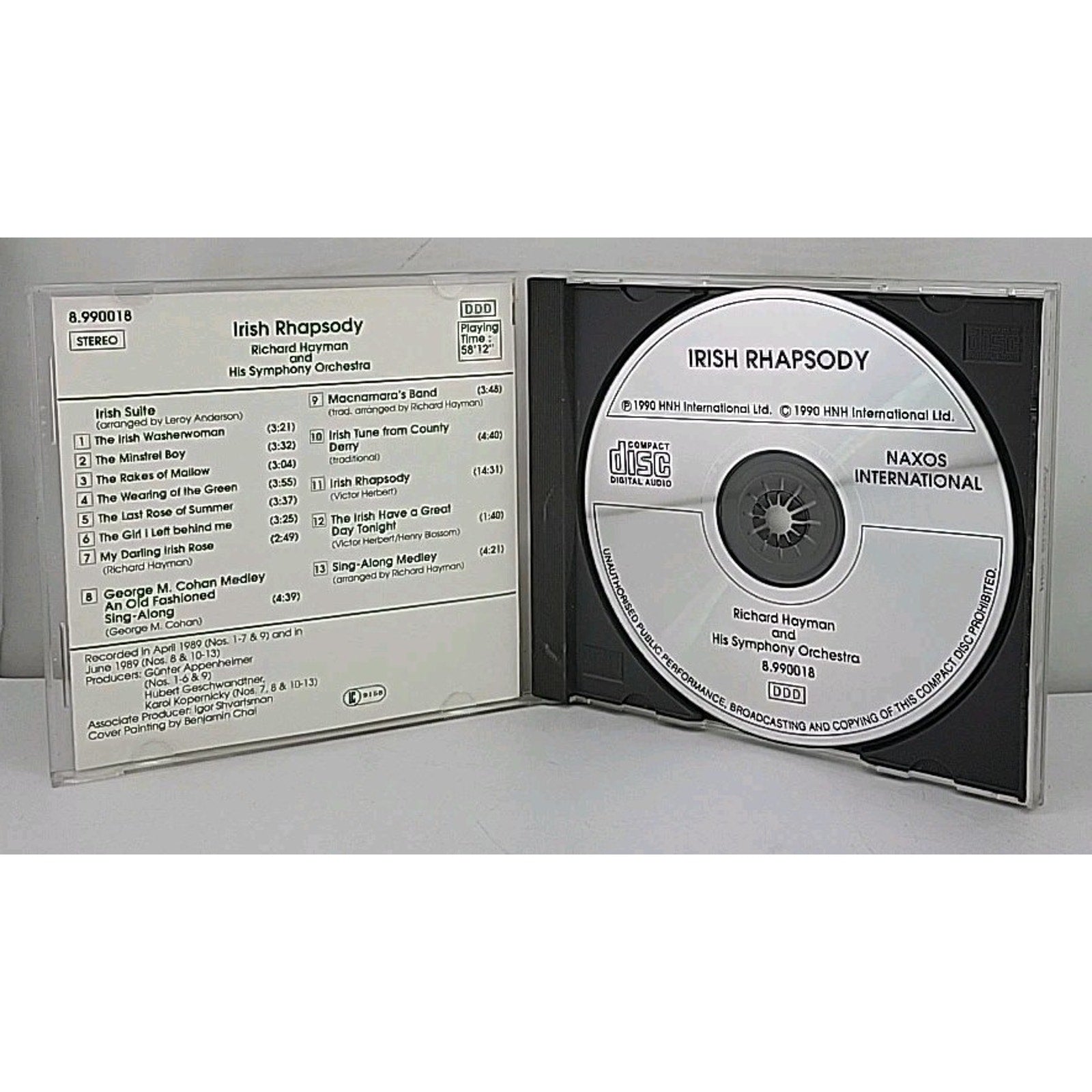 Irish Rhapsody CD Richard Hayman and His Symphony Orchestra Naxos