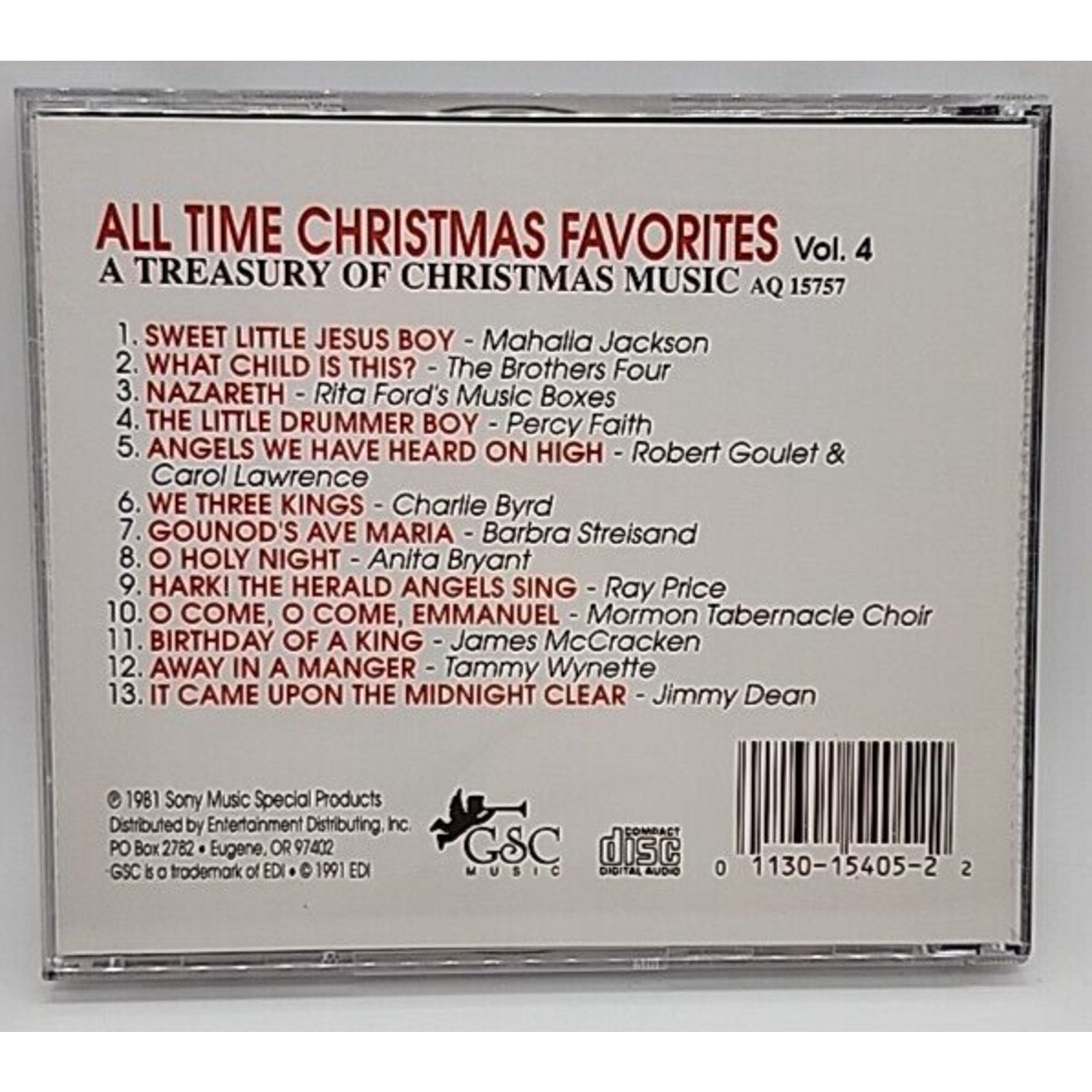 All Time Christmas Favorites Vol. 4: A Treasury of Christmas Music (CD, 1981)