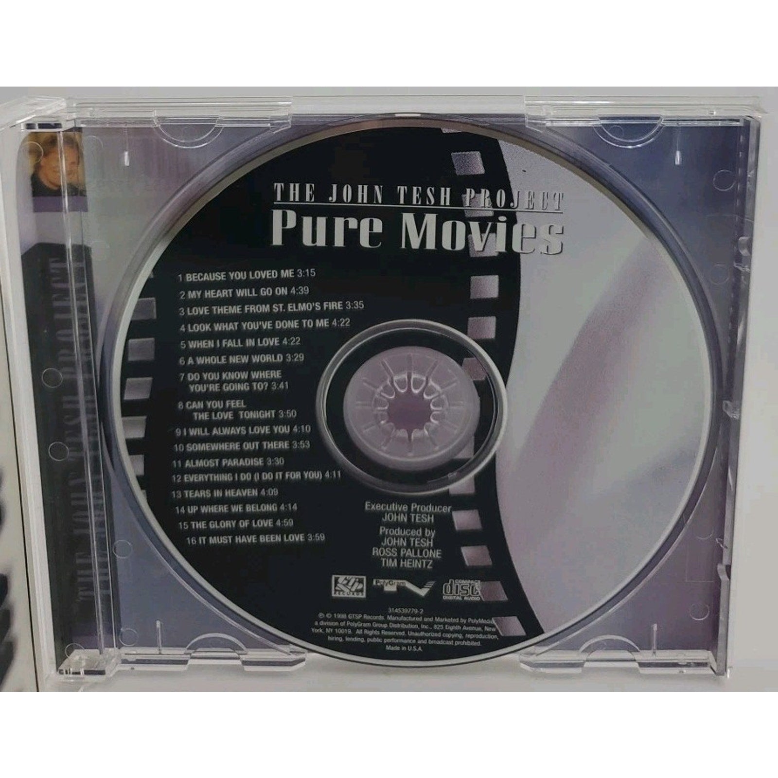 Pure Movies 1 by John Tesh Project (CD, 1998)