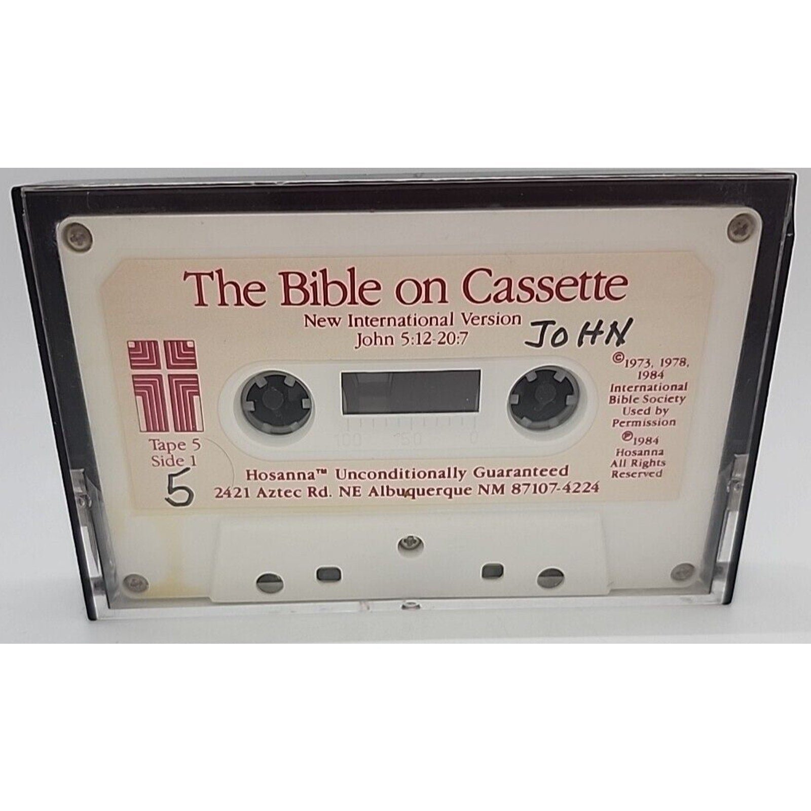 The Bible on Cassette John 5:12-20:7 (Cassette) TAPE 5 ONLY