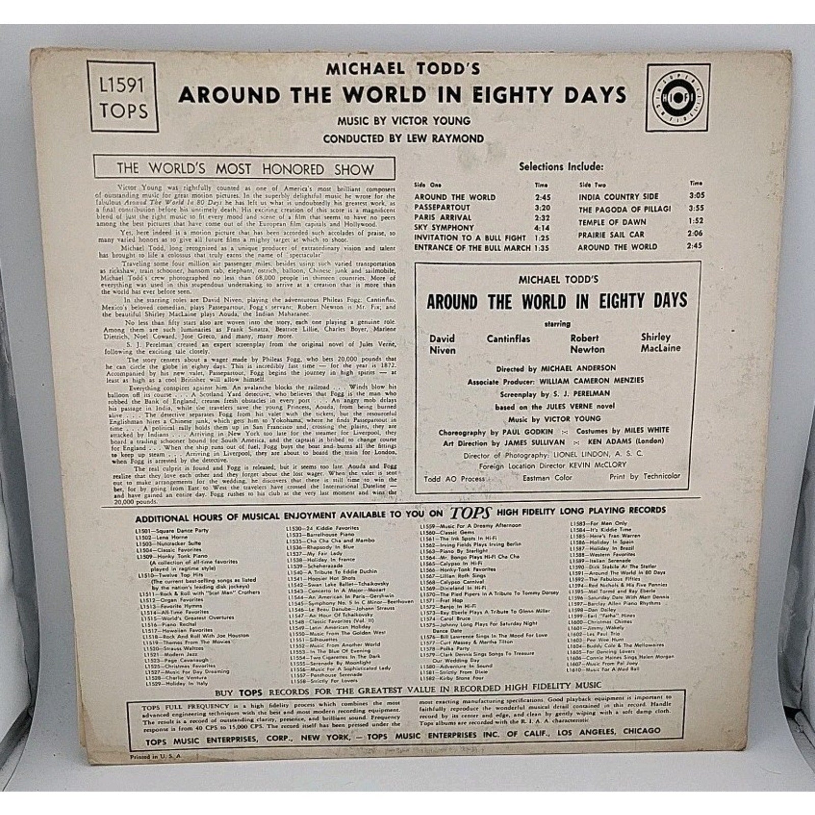 Around The World In 80 Days LP Vinyl Record Music Album Michael Todd L1591 TOPS
