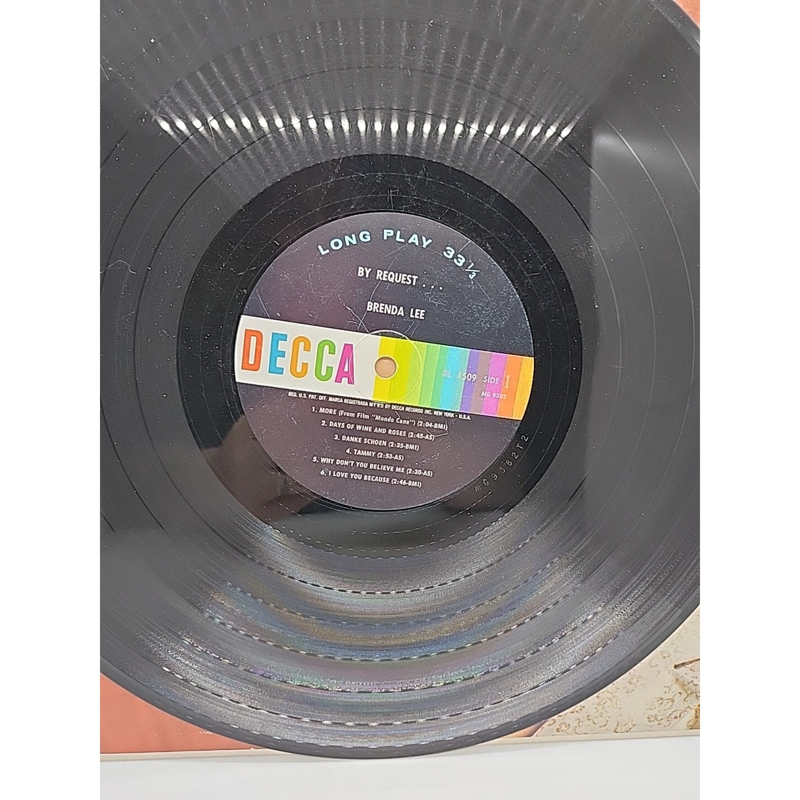 Brenda Lee By Request Record 12" Decca Records