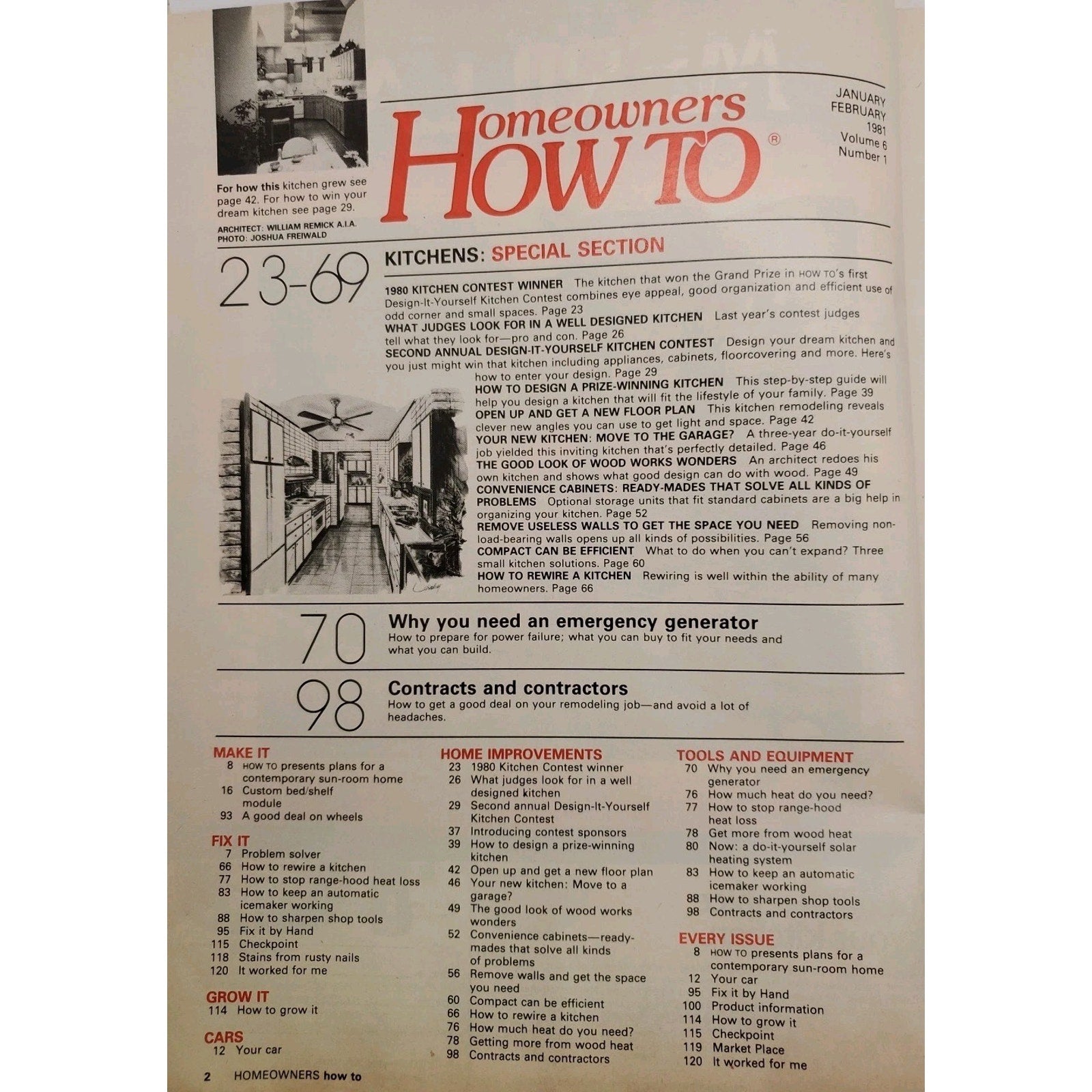 Homeowners How To January/February 1981 Magazine