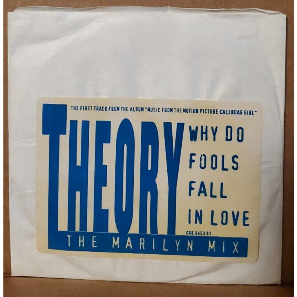 Why Do Fools Fall In Love Theory The Marilyn Mix CD PROMO