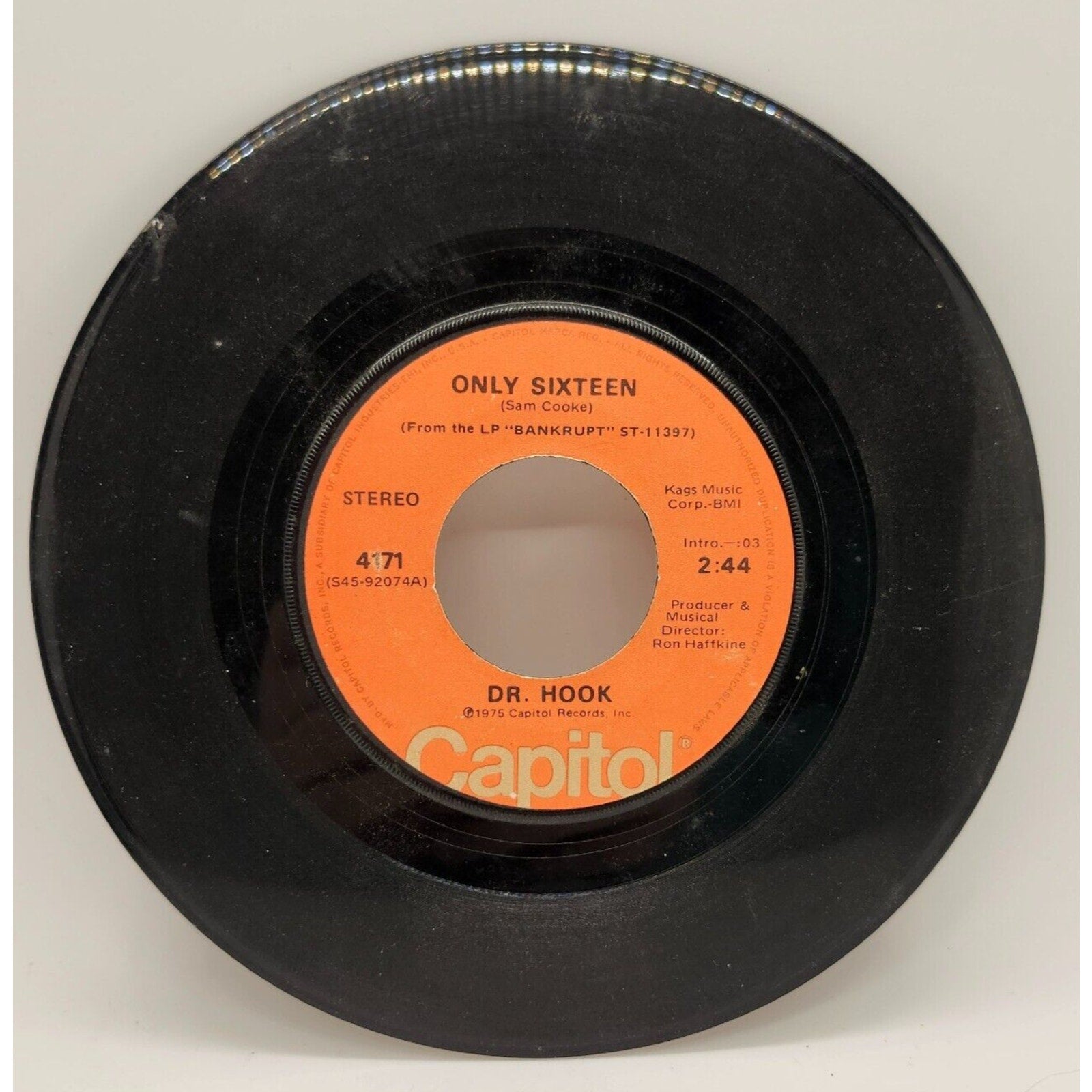 Let Me Be Your Lover / Only Sixteen By Dr. Hook (Record) - 4171