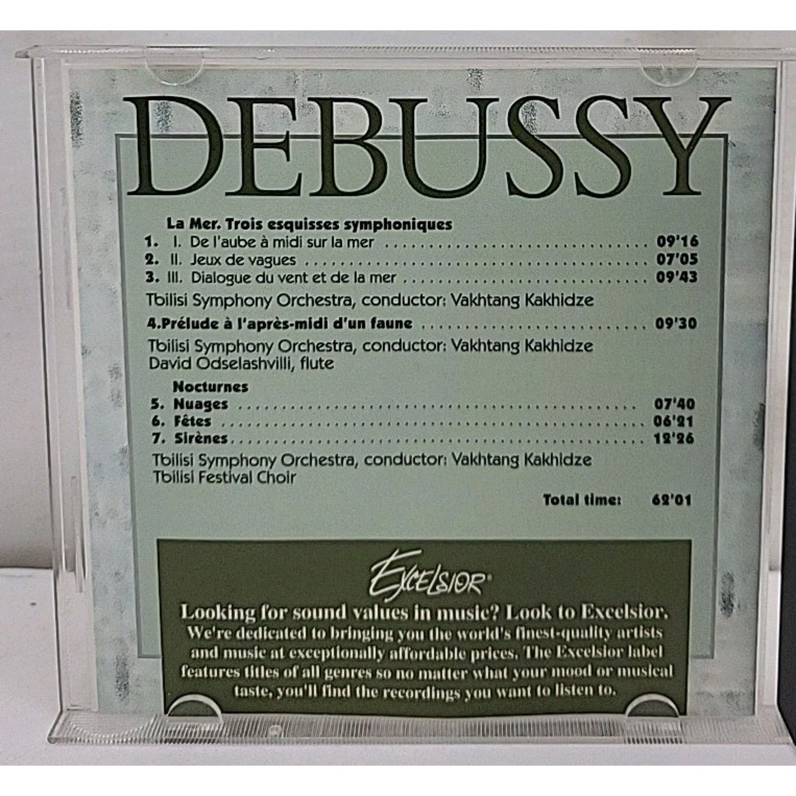 Painting by Music Debussy Tbilisi Symphony Orchestra CD