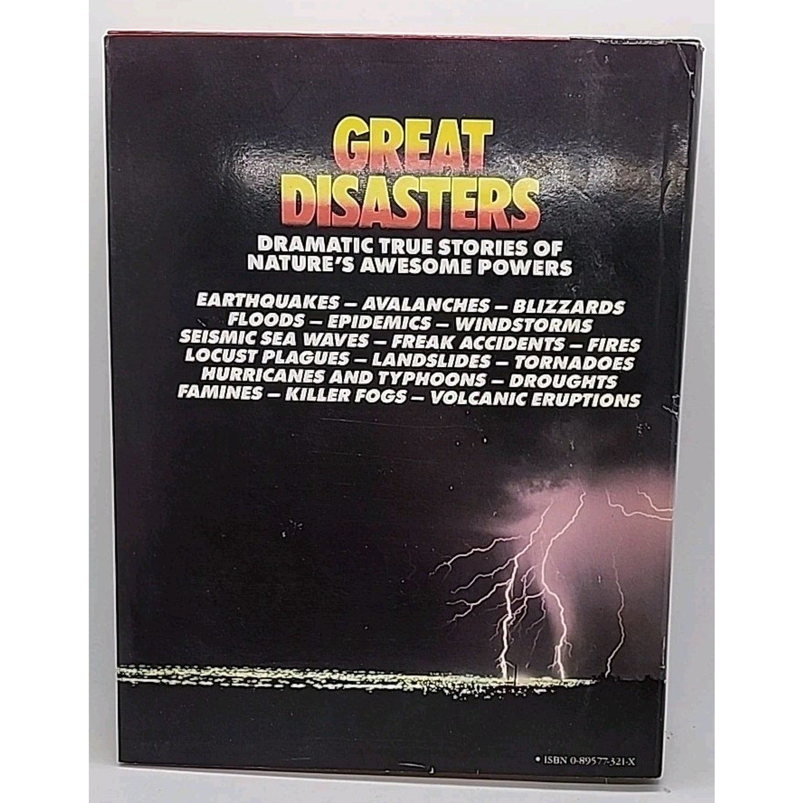 Great Disasters by Reader's Digest Hardback Book - True Stories Of Natural