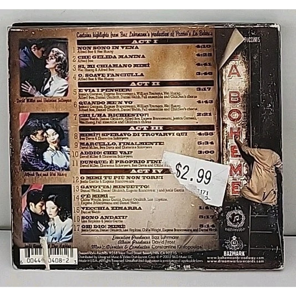 La Boheme by La Boheme (CD, 2002)