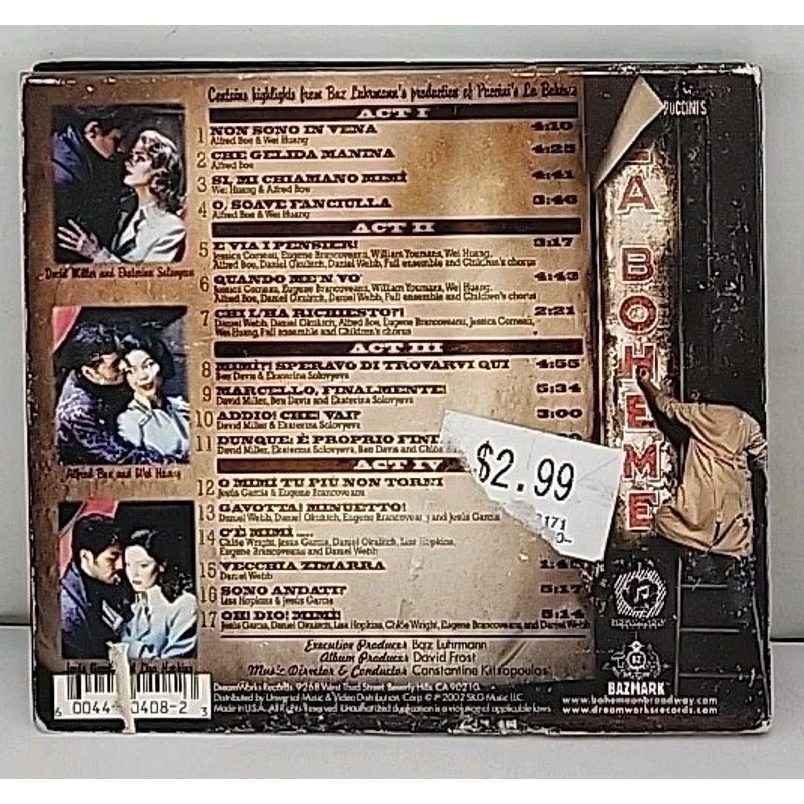La Boheme by La Boheme (CD, 2002)