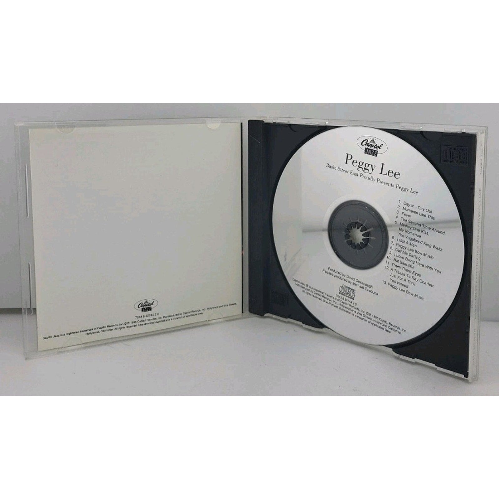 Live at Basin Street East by Peggy Lee (CD, 1995)