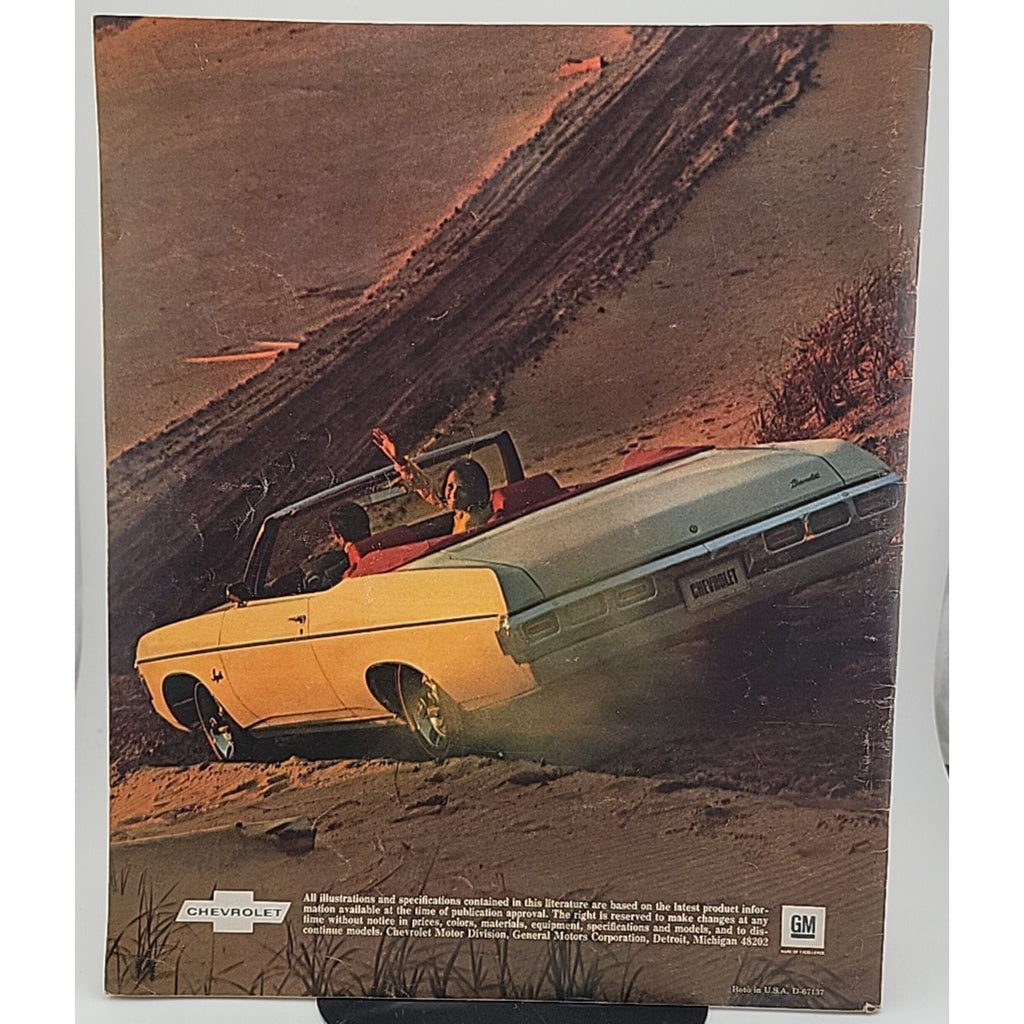 Original 1969 Chevrolet Full Size Car Sales Brochure 69 Chevy Impala Caprice
