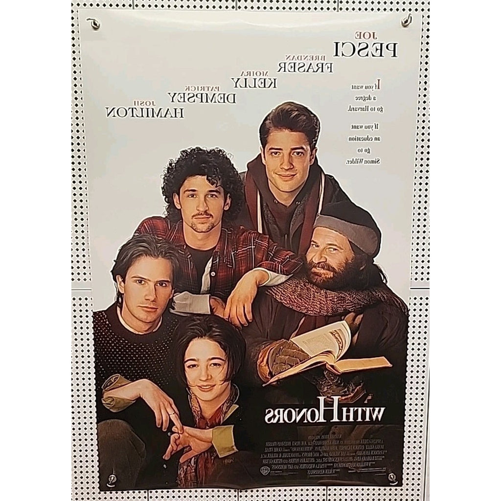 1994 With Honors Movie Poster (27x40) Brendan Fraser & Patrick Dempsey