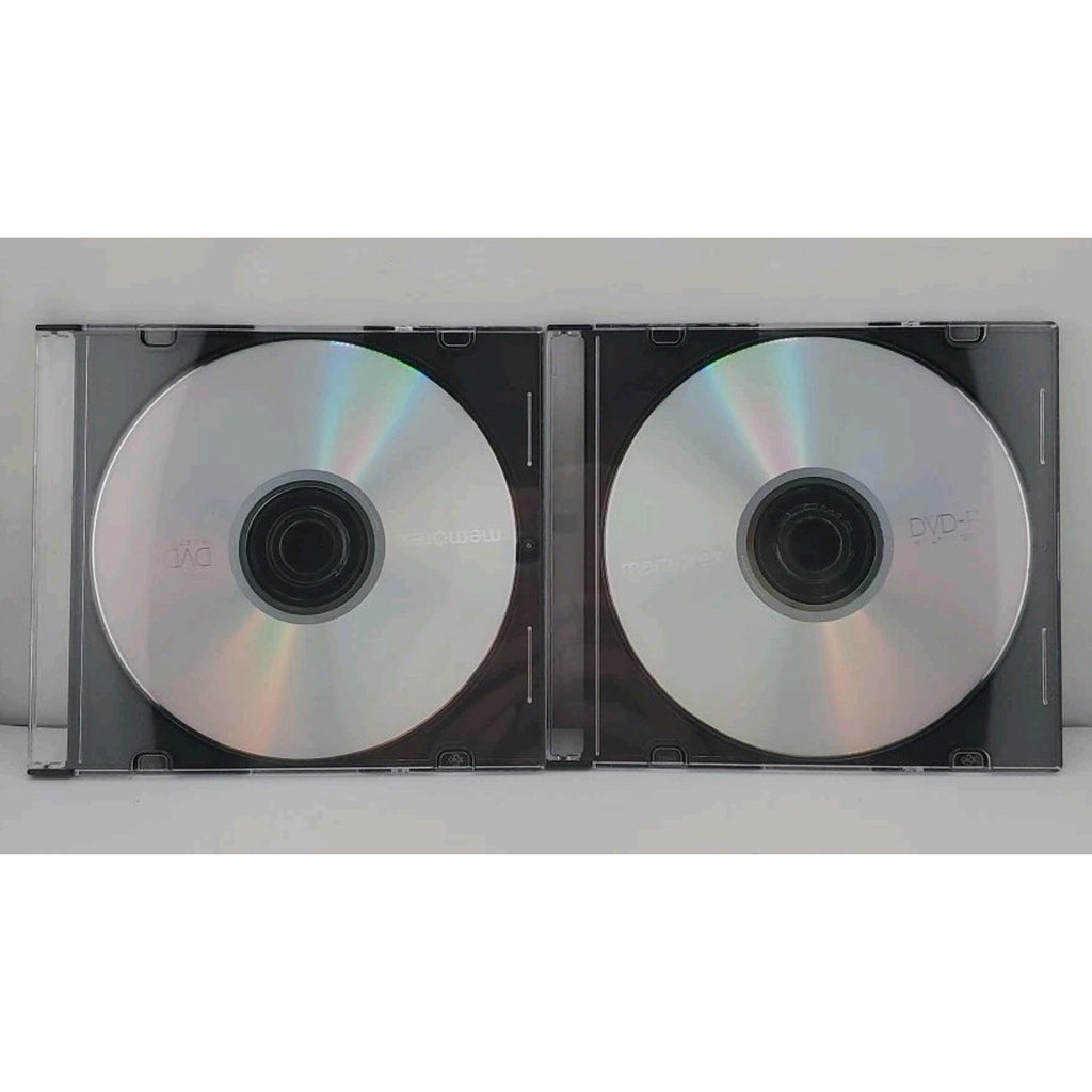 Memorex DVD+R 10 Pack - 16X, 4.7GB, 120 mins Individual Jewel Cases Open Box