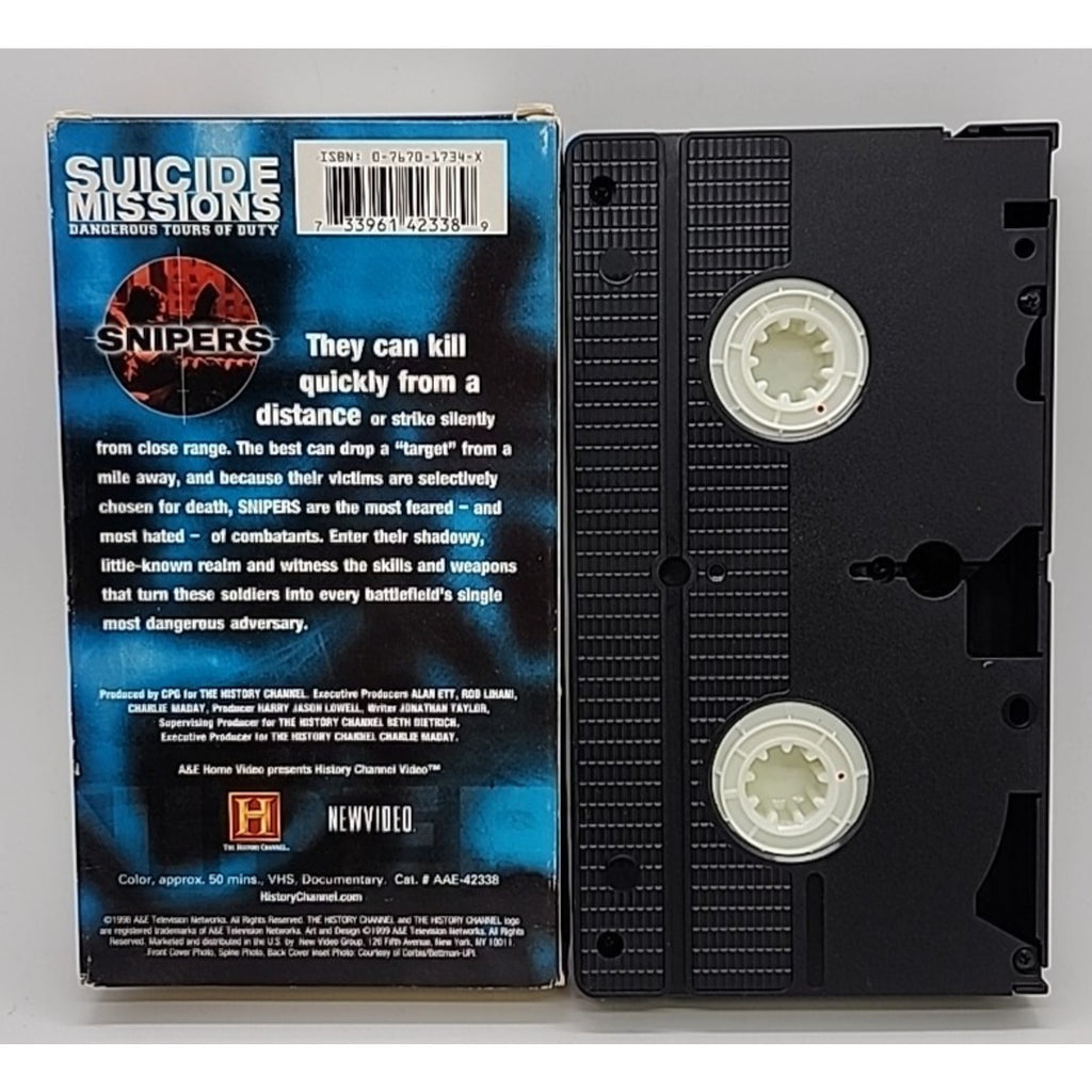 The History Channel Suicide Missions: Dangerous Tours of Duty Vol. 2 Snipers VHS