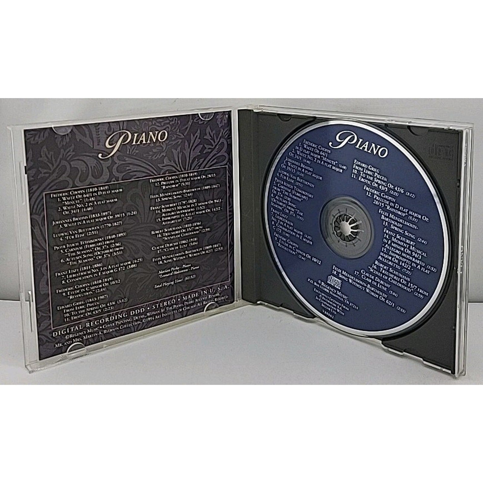 The Masterpiece Collection: Piano by Various Artists Audio CD