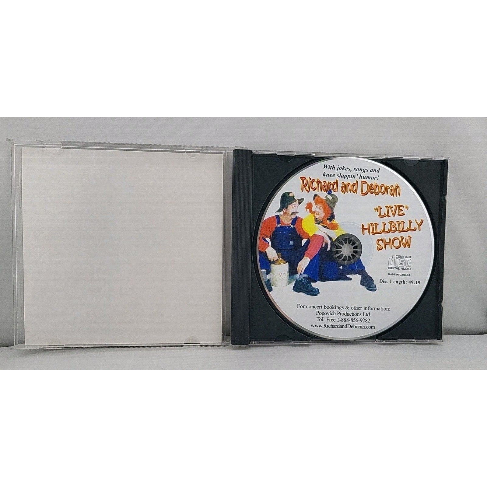 Richard And Deborah Live Hillbilly Show CD Featuring Little Johnny Bolton