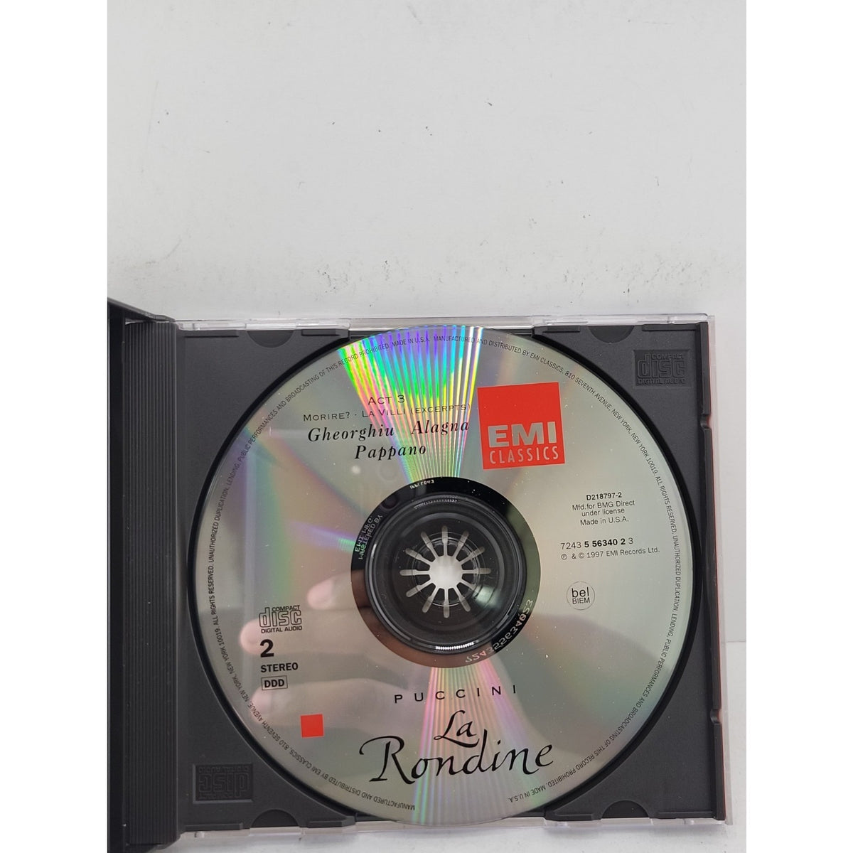 Puccini - La Rondine - Audio CD By Giacomo Puccini