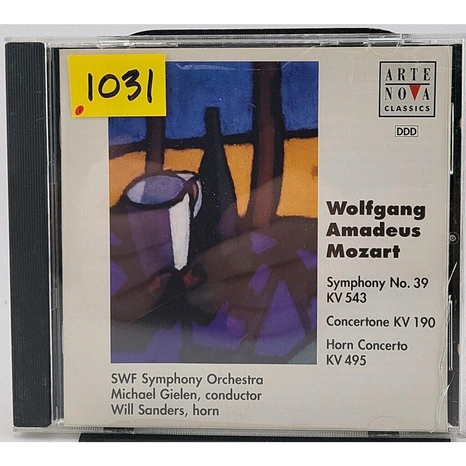 Wolfgang Amadeus Mozart Symphony No. 39 Concertone Horn Concerto Cd