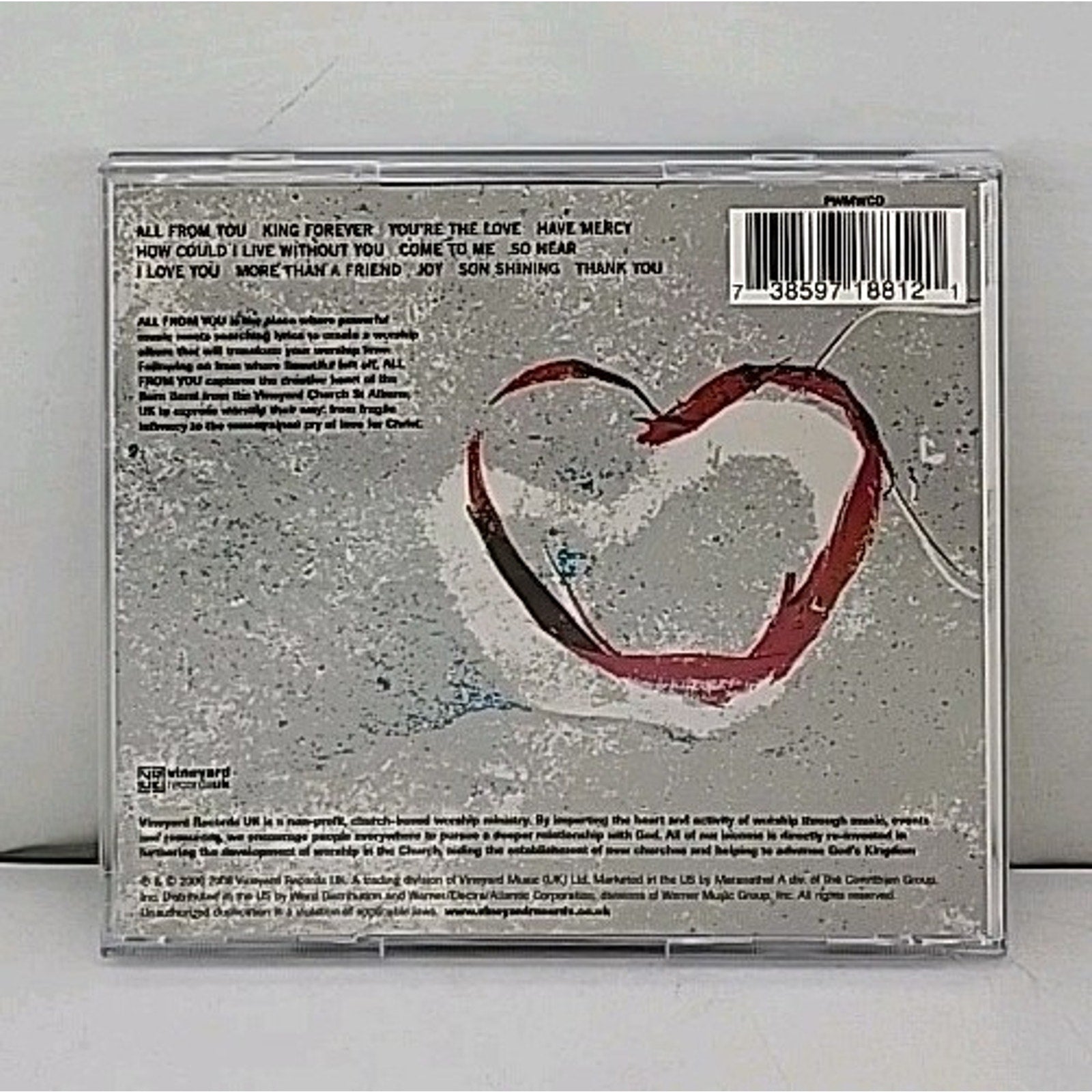 All From You - Vineyard UK - CD