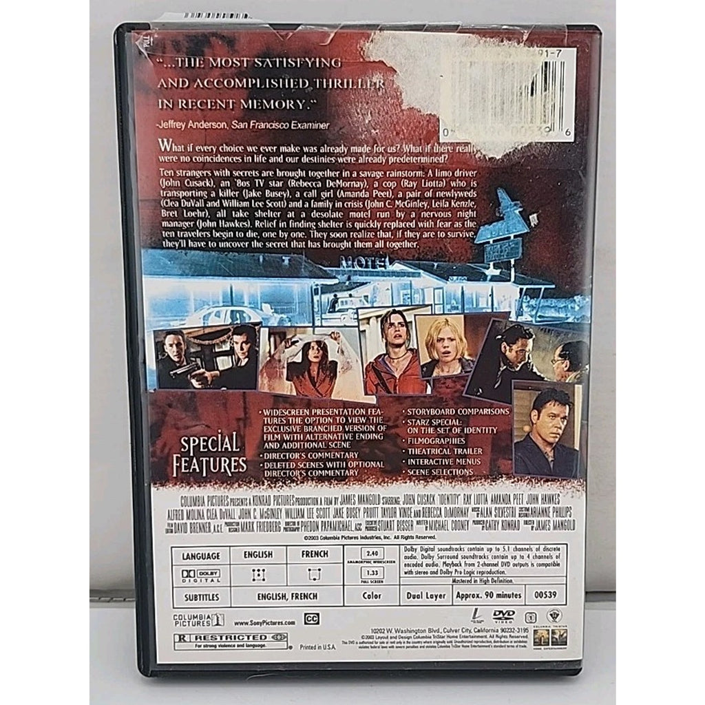 Identity (DVD, 2003, Special Edition)