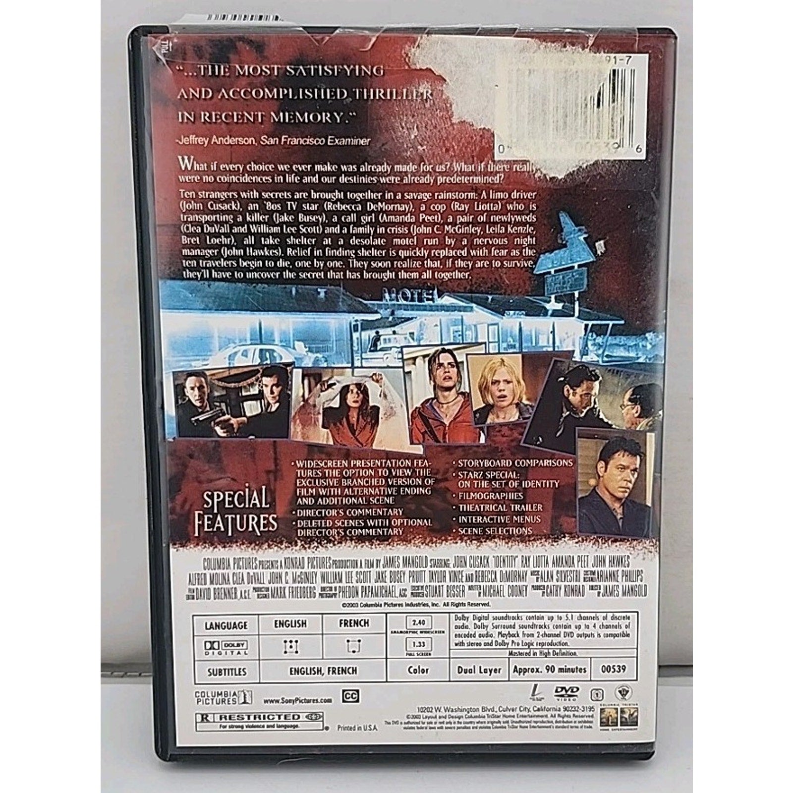 Identity (DVD, 2003, Special Edition)