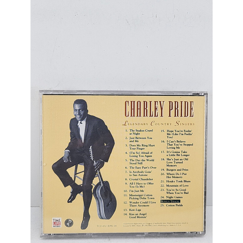 Legendary Country Singers By Charley Pride CD