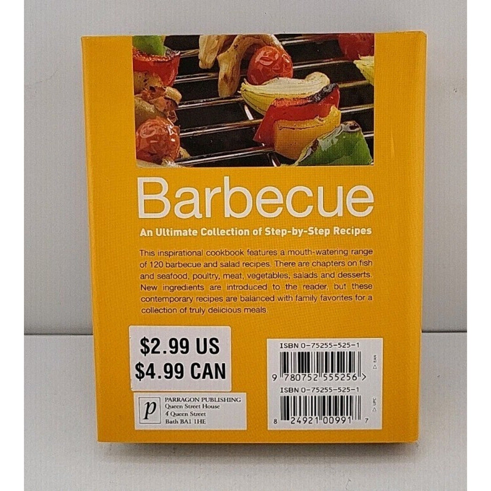 Cookshelf: Barbecue by Jacqueline Bellefontaine / 2004 Hardcover Spiral Cookbook