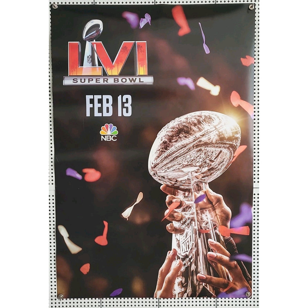 Original Super Bowl LVI NBC Promo 27x40 One-Sheet