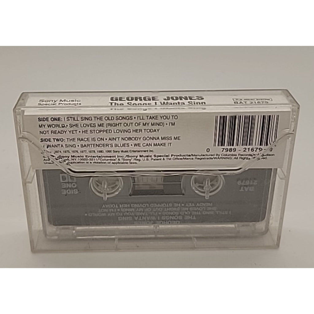 The Songs I Wanta Sing by George Jones (Cassette, Dec-1995, Sony Music)