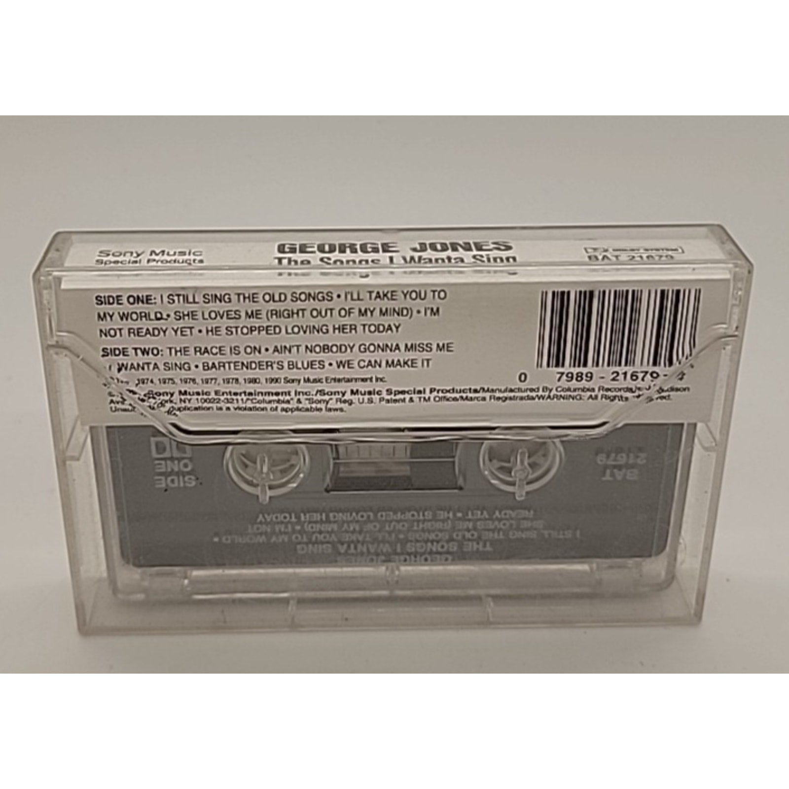 The Songs I Wanta Sing by George Jones (Cassette, Dec-1995, Sony Music)