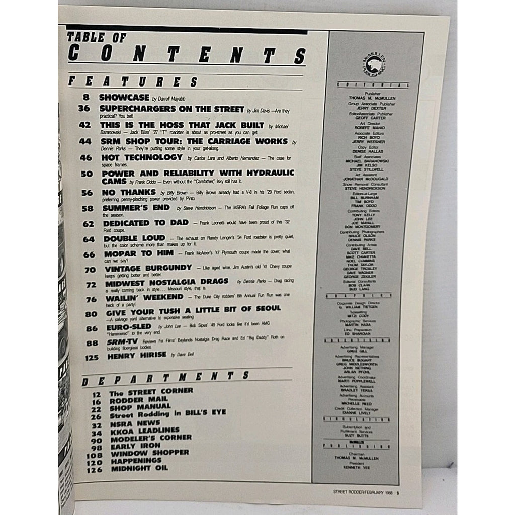 Street Rodder Magazine - February 1988 - Vol. 17 No. 2