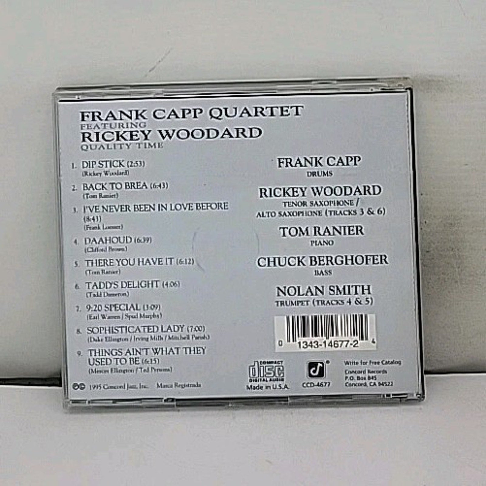Quality Time by Frank Capp (CD, Jul-2004, Concord)