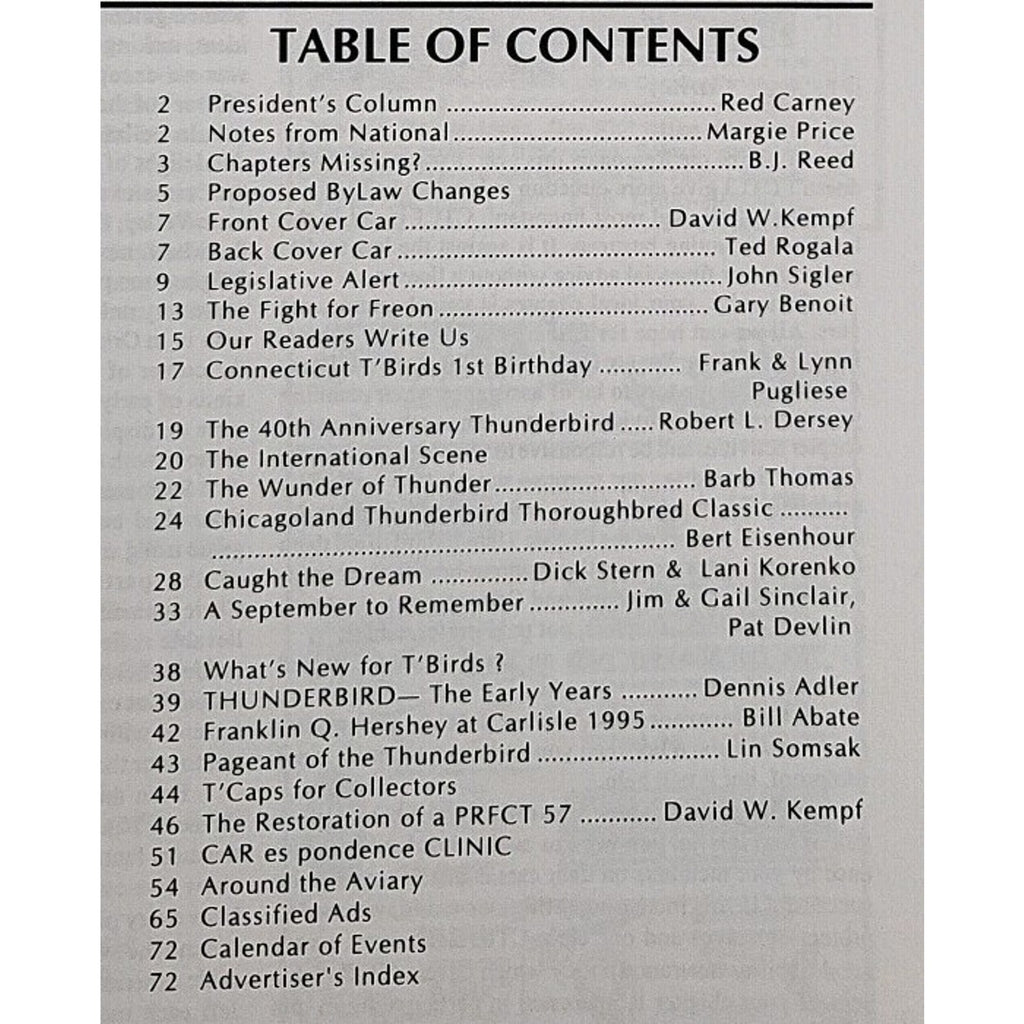 Early Bird Magazine November-December 1995