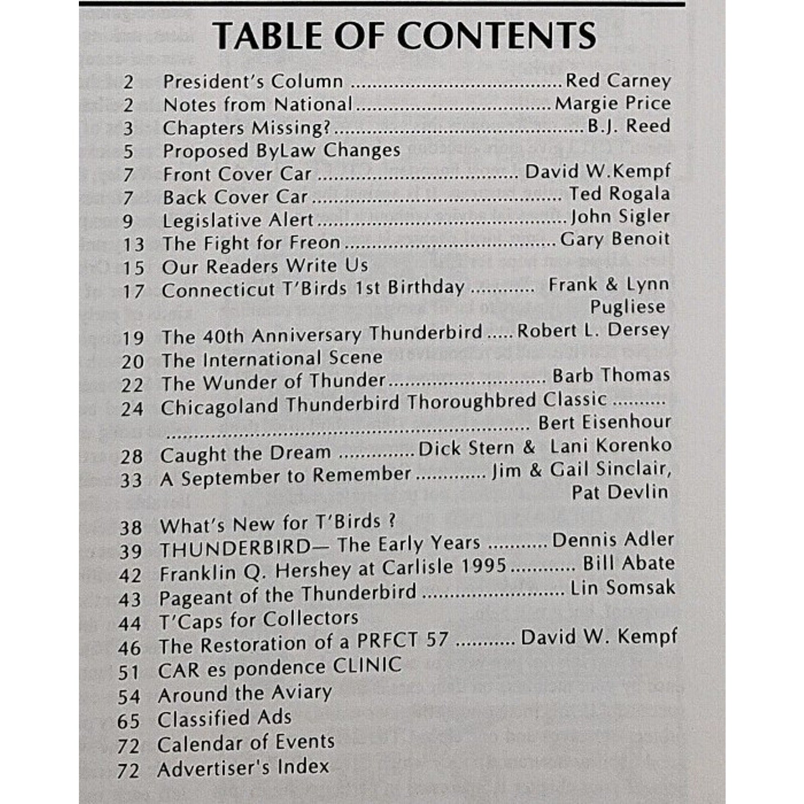Early Bird Magazine November-December 1995