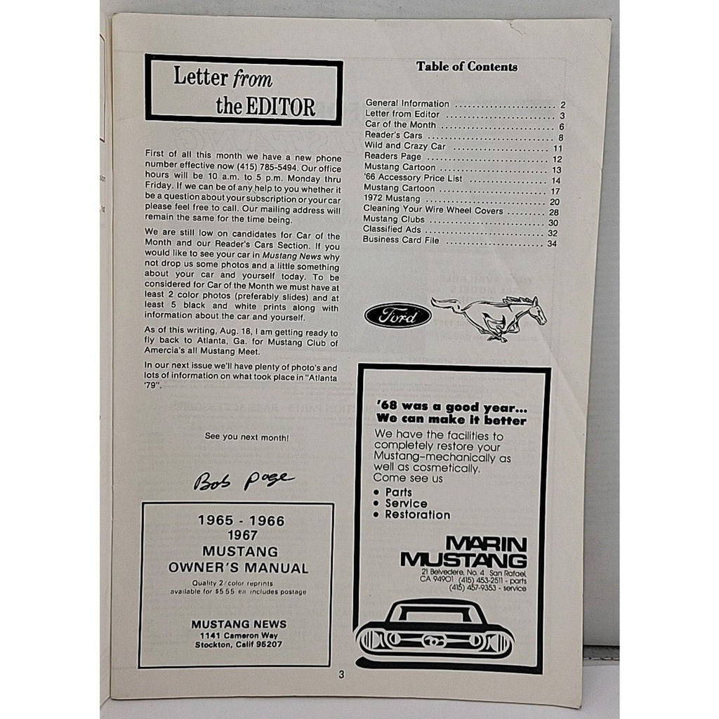 Mustang News Magazine - September 1979 - Vol. 2 No. 12