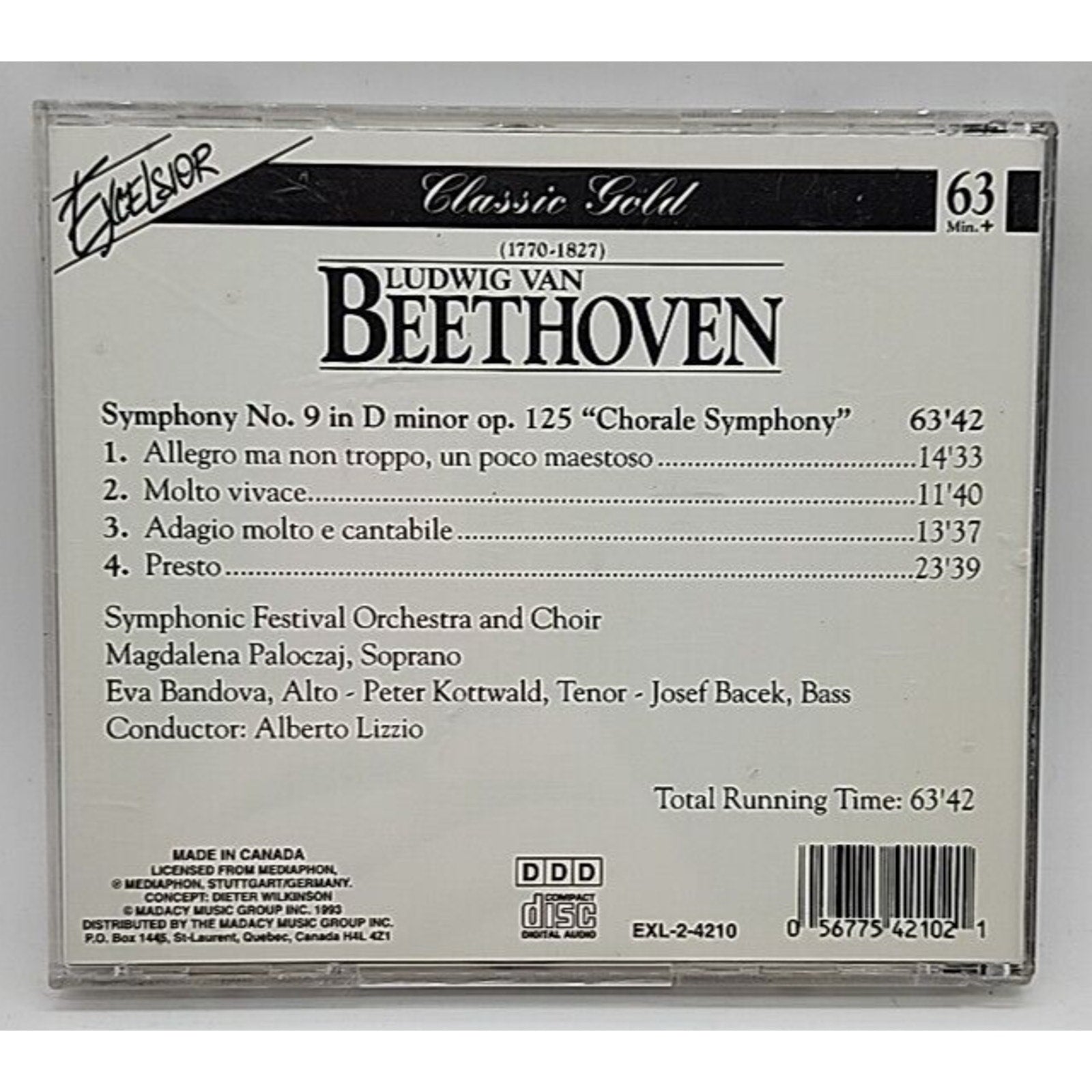 Beethoven Symphony No. 9 In D Minor OP. 125-Chorale Symphony (CD)