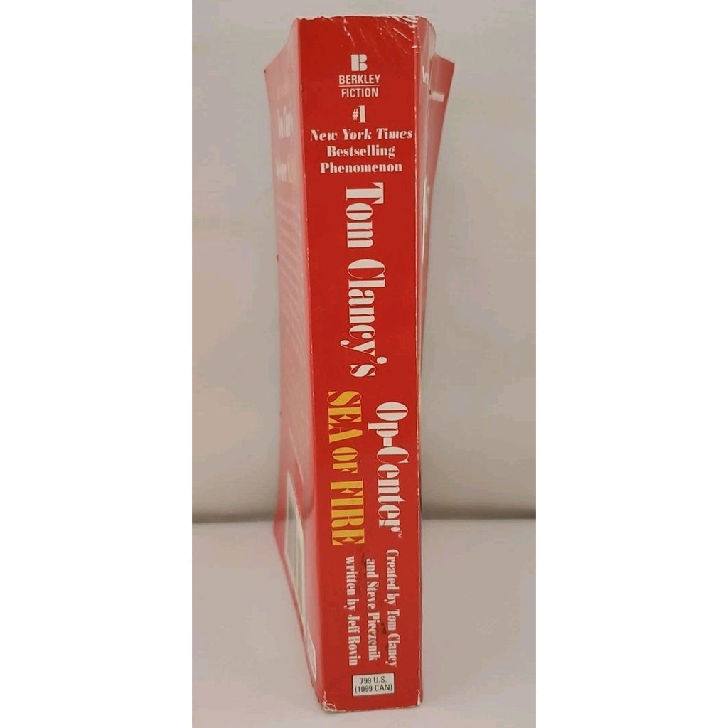 Sea of Fire : Op-Center 10 by Steve Pieczenik and Jeff Rovin (2003, Mass Market)