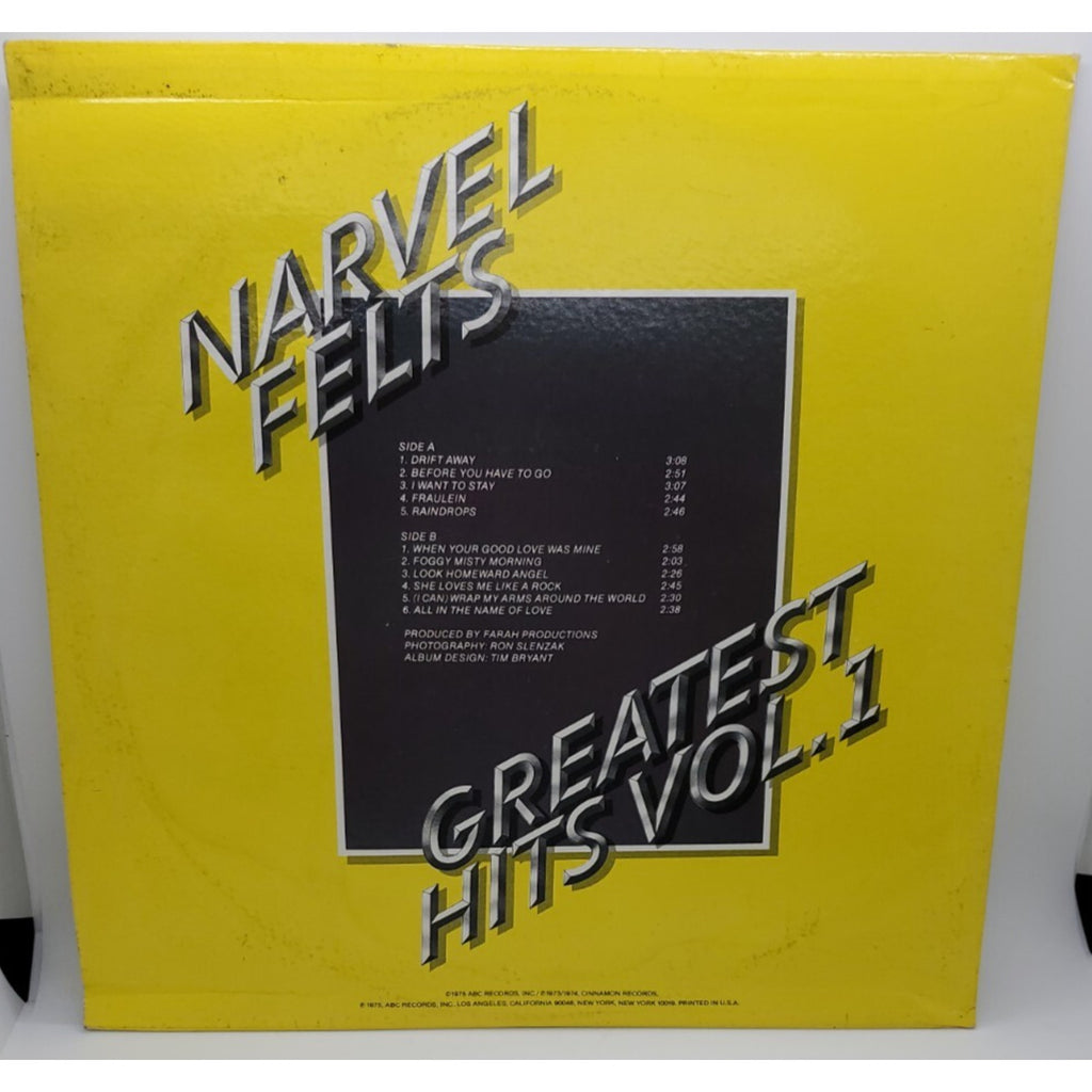 Narvel Felts Greatest Hits Vol 1 (Record)