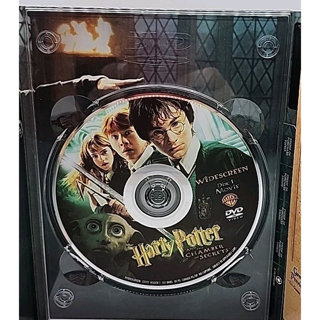 Harry Potter & the Chamber of Secrets (DVD, 2002) *W/Slipcover*