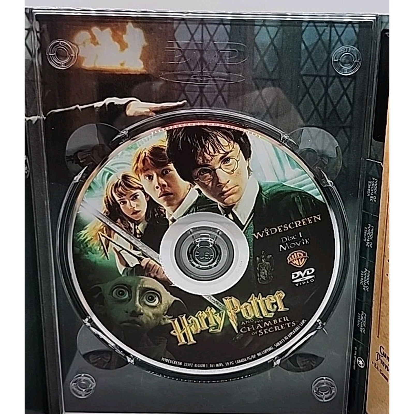 Harry Potter & the Chamber of Secrets (DVD, 2002) *W/Slipcover*